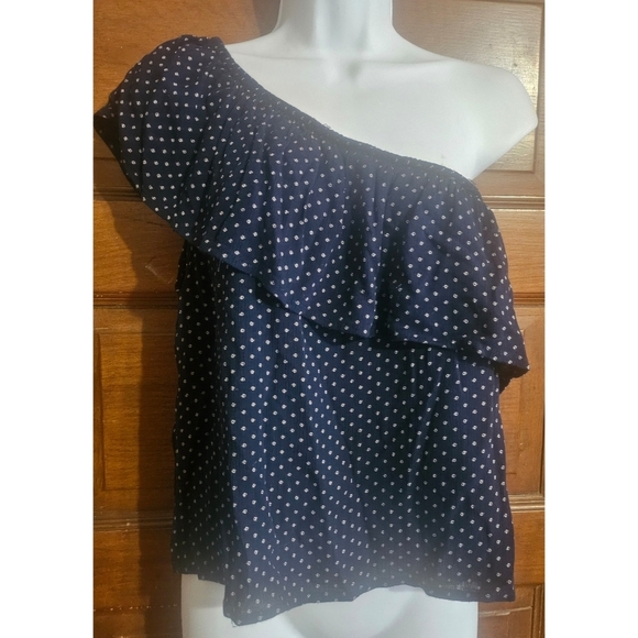 American Eagle Outfitters One Shoulder Ruffle Top - Picture 5 of 9